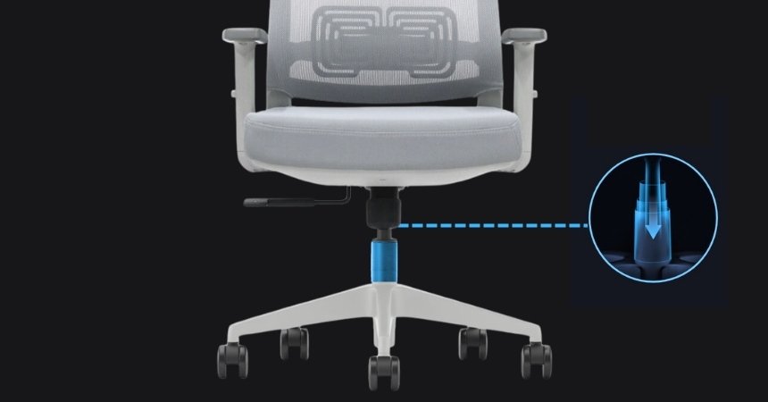 Podnośnik gazowy klasy 4 w fotelu NEST